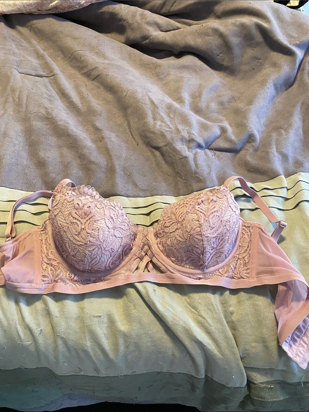 Adore Me Lace Push-Up Bra in Light Blush
